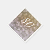 80エレガント誕生日ナプキンズ スタンダードカクテルナプキン (角)