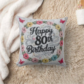 80エレガントand"装飾用クッション祝: A Mile クッション (ブランケット)