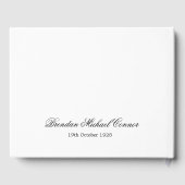 80エレガントth誕生日フォト&モノグラムゲストブック ゲストブック (裏面)