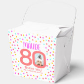 80カスタムthカラフルサンゴ紙吹雪 フェイバーボックス (正面)