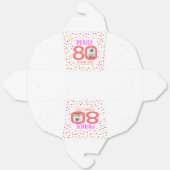 80カスタムthカラフルサンゴ紙吹雪 フェイバーボックス (見開き)