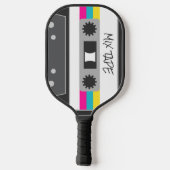 80カッコいいsカラフルが大好き |名前 ピックルボールラケット (裏面)