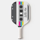 80カッコいいsカラフルが大好き |名前 ピックルボールラケット (裏面)