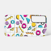 80カラフル年代の幾何学模様 SAMSUNG GALAXYケース (裏面横)