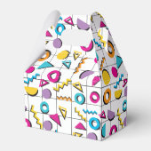 80カラフル年代レトロ幾何学模様 フェイバーボックス (裏面サイド)