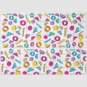 80カラフル年代レトロ幾何学模様 薄葉紙 (正面)