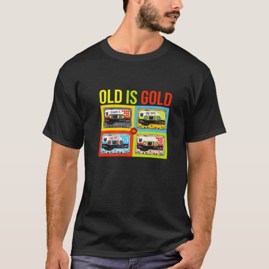 80クール年代90年代の古い学校のミックス・テープのグラフィッククールD Tシャツ (正面)