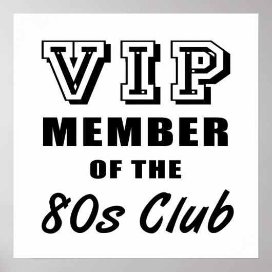 80ズクラブ誕生日 ポスター (正面)