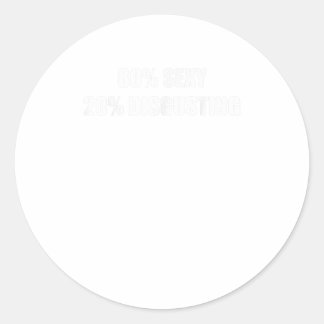 80セクシー20嫌なTシャツ ラウンドシール