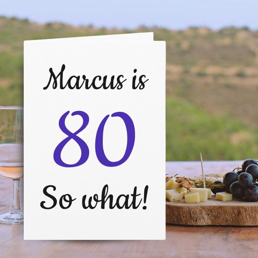  80ソ引用文80おもしろい誕生日 カード