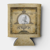 80パーソナライズされた番目の誕生日ヴィンテージ写真テンプレート 缶クーラー (正面)