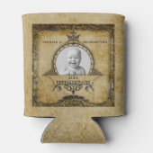 80パーソナライズされた番目の誕生日ヴィンテージ写真テンプレート 缶クーラー (裏面)