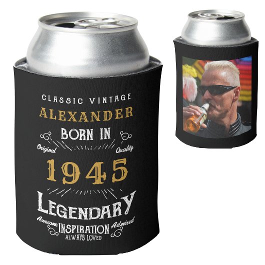 80パーソナライズされた番目の誕生日名前の追加Year写真 缶クーラー