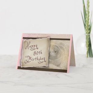 80ファッションド番誕生日挨拶 カード