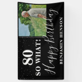 80モダンSo What 80th Birthday Party写真 横断幕 (縦)