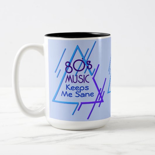 80モノグラムのの音楽保Me Sane ツートーンマグカップ (左)