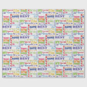 80ユニーク歳の誕生日パーティーの特別贈り物 ラッピングペーパー (フラット)