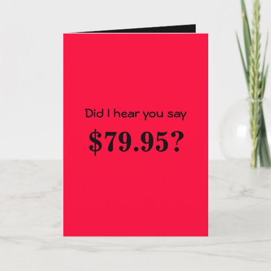 80ユーモアのある番目の誕生日カード カード (正面)