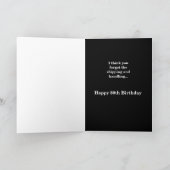 80ユーモアのある番目の誕生日カード カード (内部)