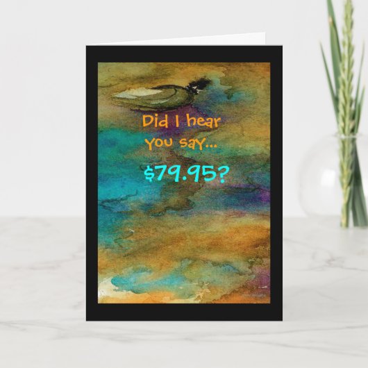 80ユーモアのある番目の誕生日カード カード (正面)