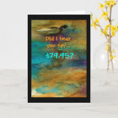 80ユーモアのある番目の誕生日カード カード (黄色い花)