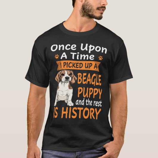 80一度に1つ – Beagle Puppy Tシャツ (正面)