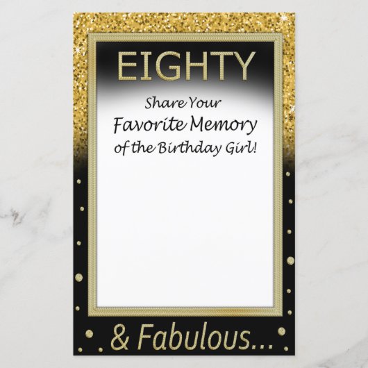 80人お気に入りのの誕生日 (正面)