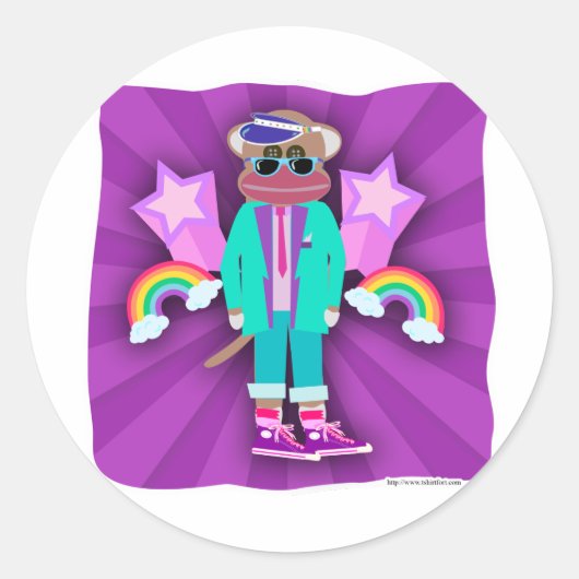 80代の大黒猿 ラウンドシール (正面)