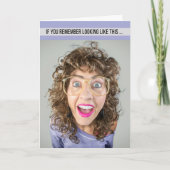 80代の女性のためのハッピーバースデーファッション シーズンカード (正面)