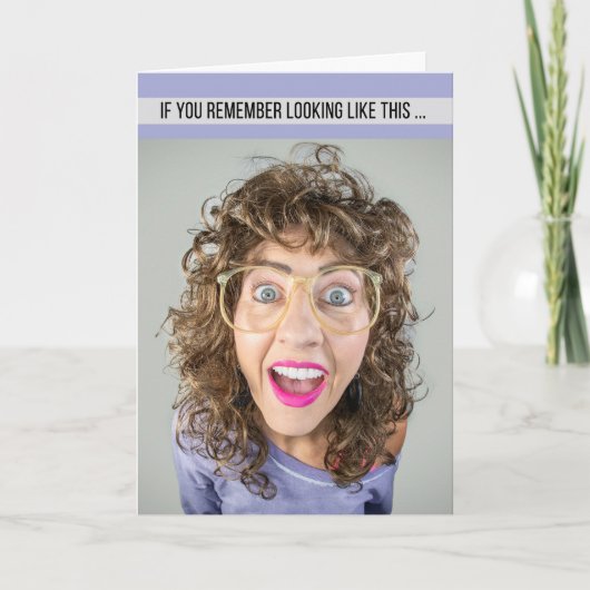 80代の女性のためのハッピーバースデーファッション シーズンカード (正面)