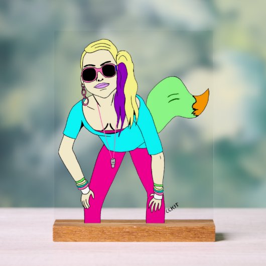 80代の狡猾な少女 アクリルサイン (ニュートラル)