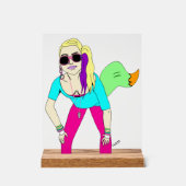 80代の狡猾な少女 アクリルサイン (正面)