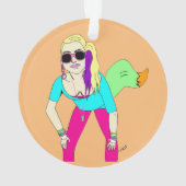 80代の狡猾な少女 オーナメント (裏面)