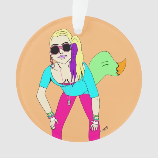 80代の狡猾な少女 オーナメント (正面)