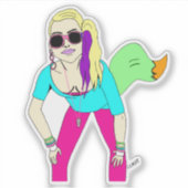 80代の狡猾な少女 シール (正面)