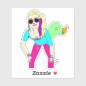 80代の狡猾な少女 シール (シート)