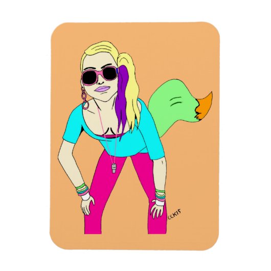 80代の狡猾な少女 マグネット (縦)