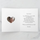 80代または任意の年齢の家族の写真コラージュ誕生日カード カード (内部)