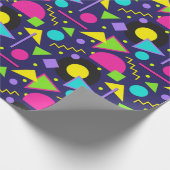 80代クールの数々の配色 ラッピングペーパー (角)