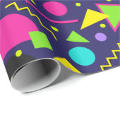 80代クールの数々の配色 ラッピングペーパー (ロールコーナー)