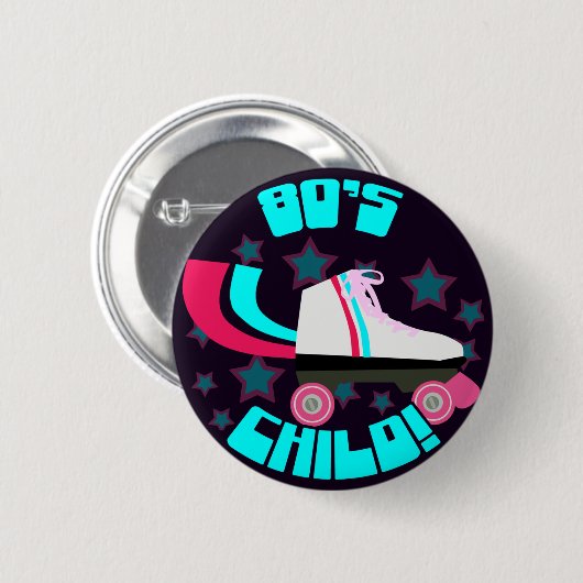 80代子 缶バッジ (正面&裏面)