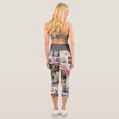 80写真テンプレートパーソナライズされたコラージュ カプリレギンス (裏面)