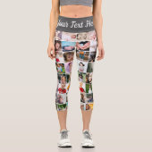 80写真テンプレートパーソナライズされたコラージュ カプリレギンス (正面)