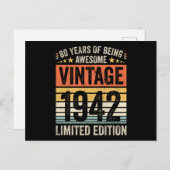 80周年オシャレヴィンテージ1942 ポストカード (正面/裏面)
