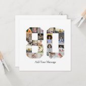 80周年写真コラージュ カード (正面/裏面インサイチュ)