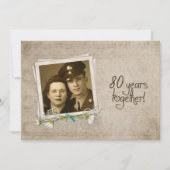 80周年結婚記念オープンハウス 招待状 (正面)