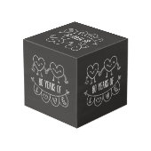 80周年記念ギフトチョークハート フォトキューブ (裏面アングル)