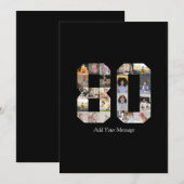 80周年記念写真コラージュ サンキューカード (正面/裏面)