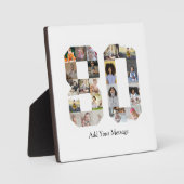 80周年記念写真コラージュ フォトプラーク (正面)