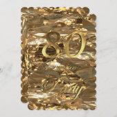 80周年記念金ゴールド 招待状 (正面/裏面)